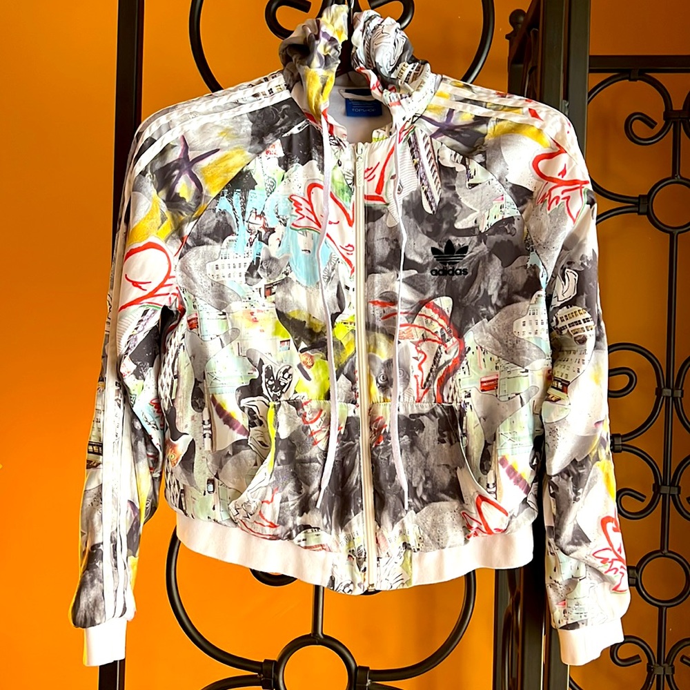 ADIDAS X TOPSHOP Tracksuit Top Hoodie Limited Edition Collection - Picture 4 of 13
